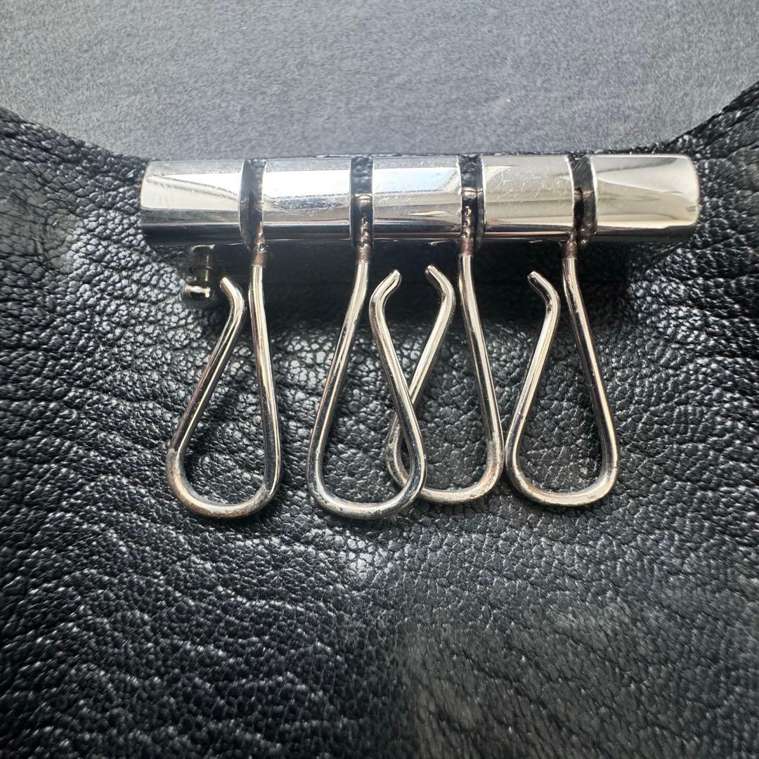 HERMES エルメス べアン キーケース ブラック シェーブル