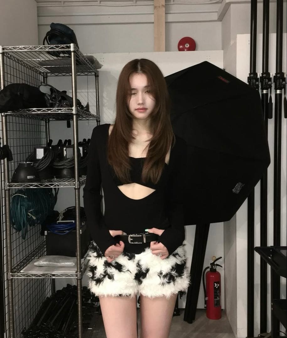 パンツ cozy fur shorts kiss the club
