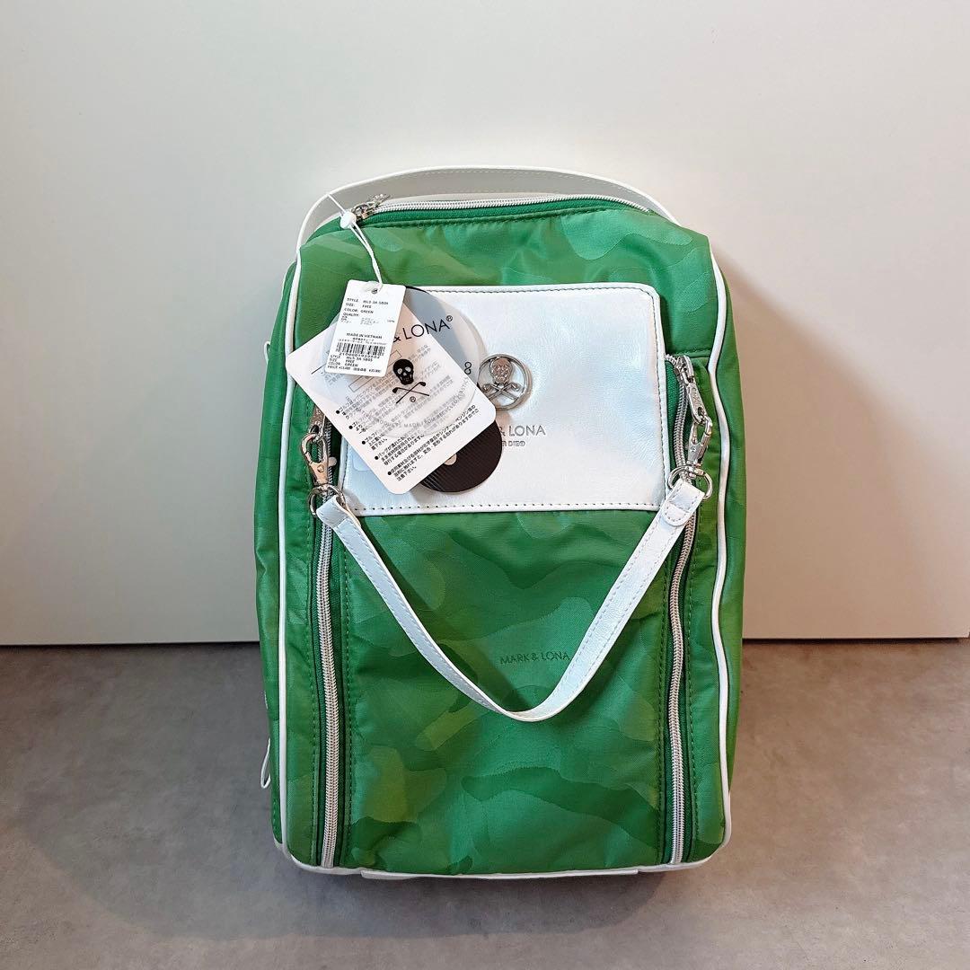 新品 ✨ MARK&LONA シューズケース 緑 マーク&ロナ バッグ 靴