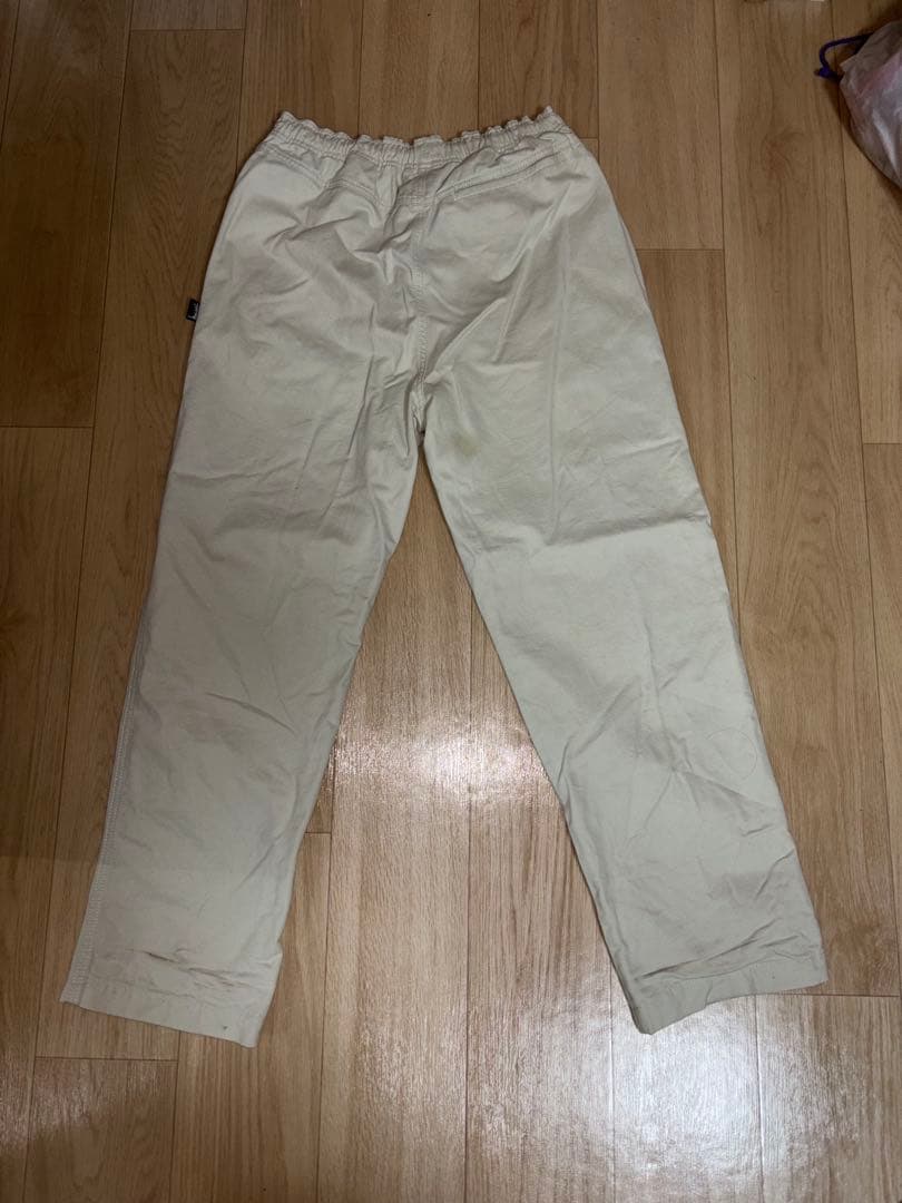 パンツ stussy BEACH PANT COTTON TWILL / BONE