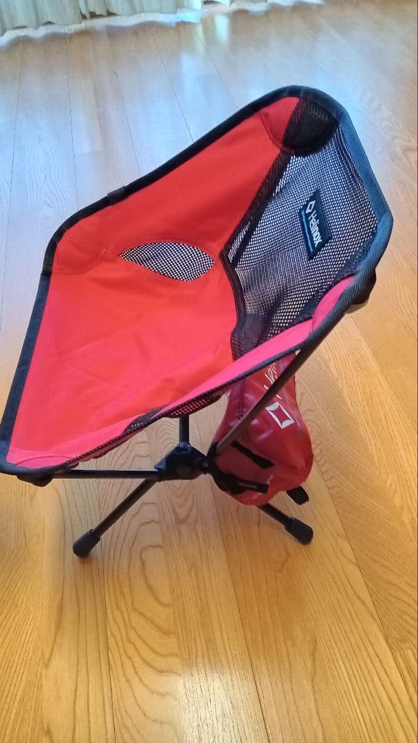 ☆美品☆30周年アニバーサリーHelinoxミニ 折りたたみチェア 赤