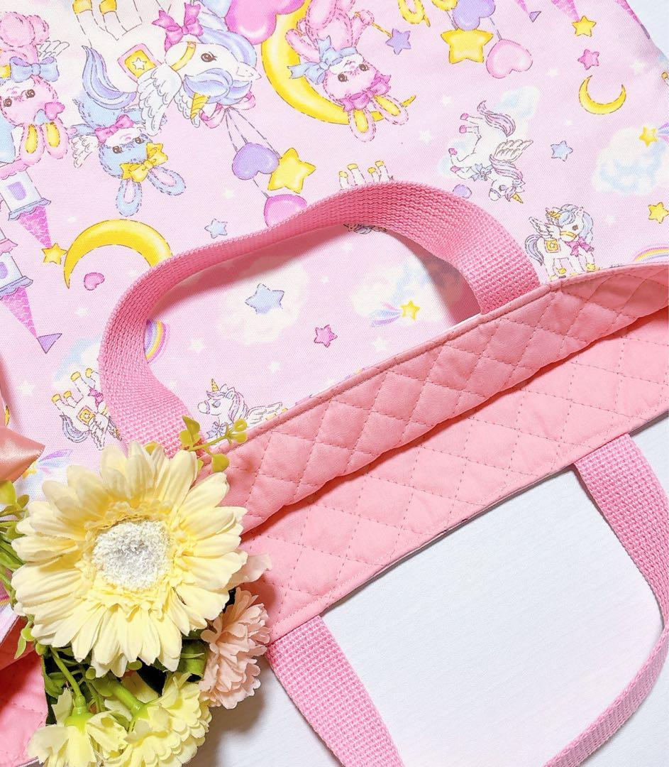 レッスンバッグ ʚ♥ɞ 上履き入れ　体操着袋　給食袋　ハンドメイド　入園入学