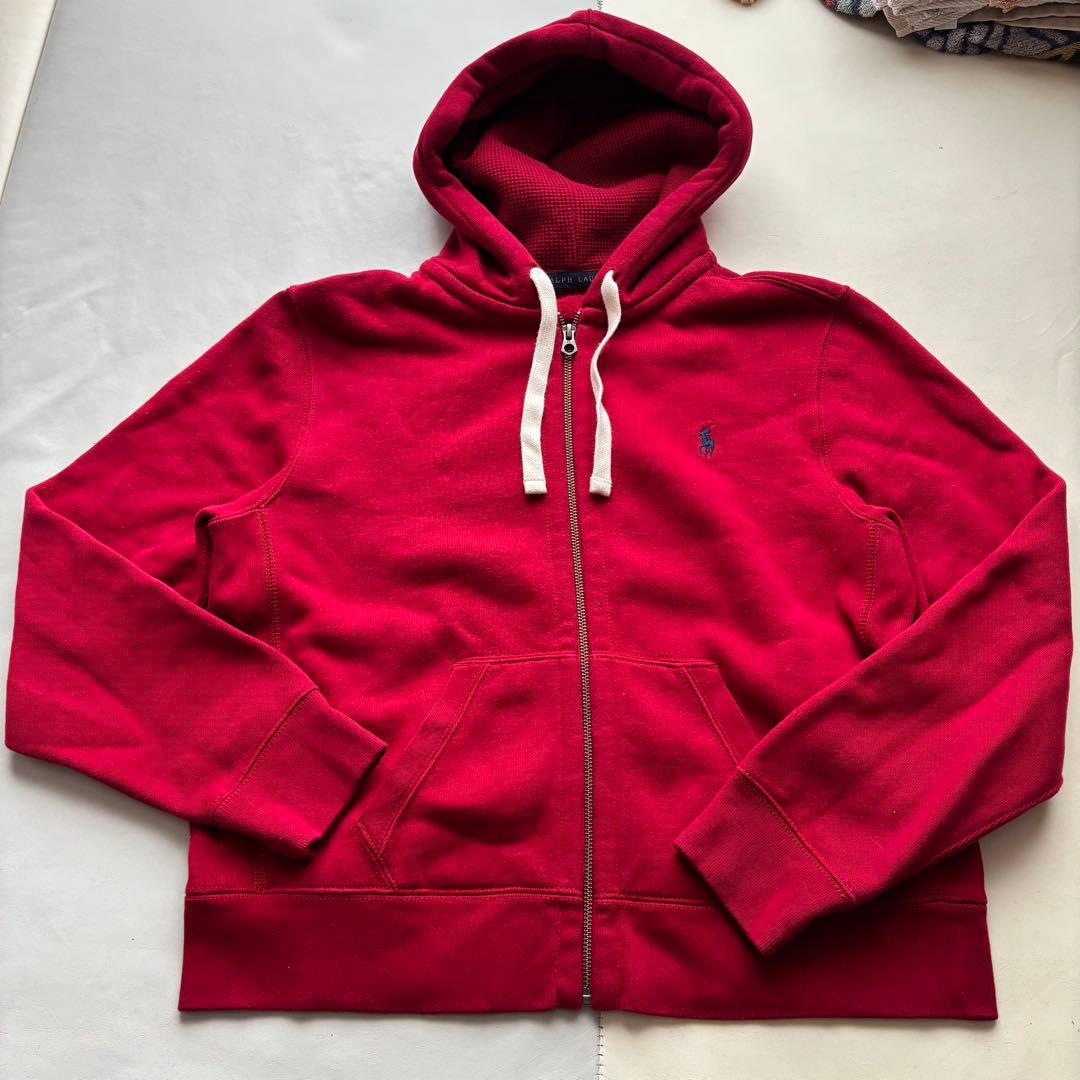 Ralph Lauren 赤 フルジップ パーカー ラルフローレン
