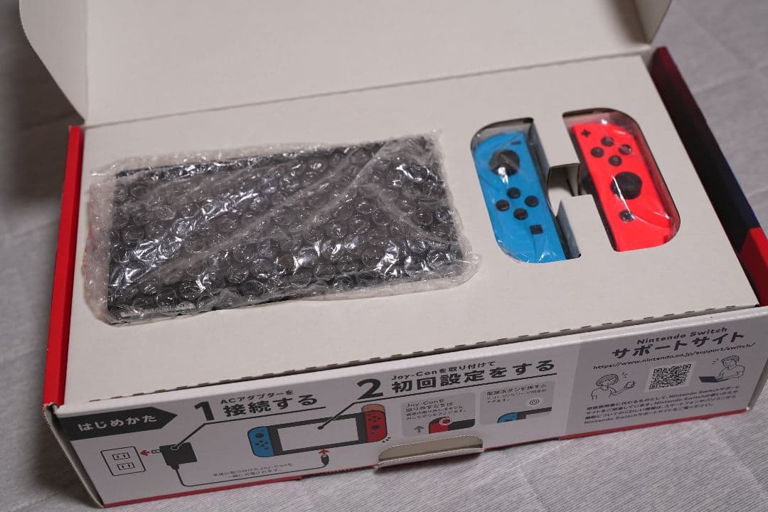 【中古】Nintendo Switch 青/赤 本体 HAD-S-KABAA