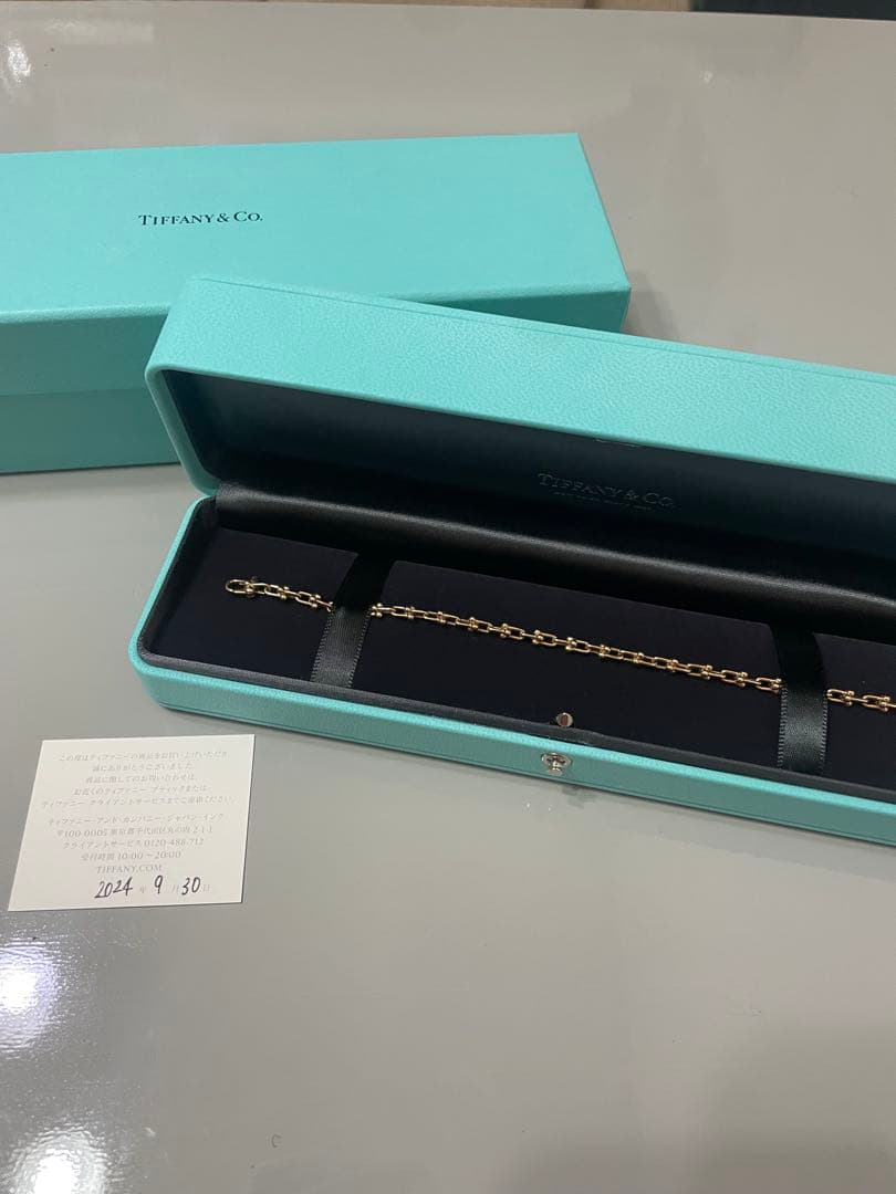 Tiffanyハードウェア　マイクロリンクブレスレット　スモール