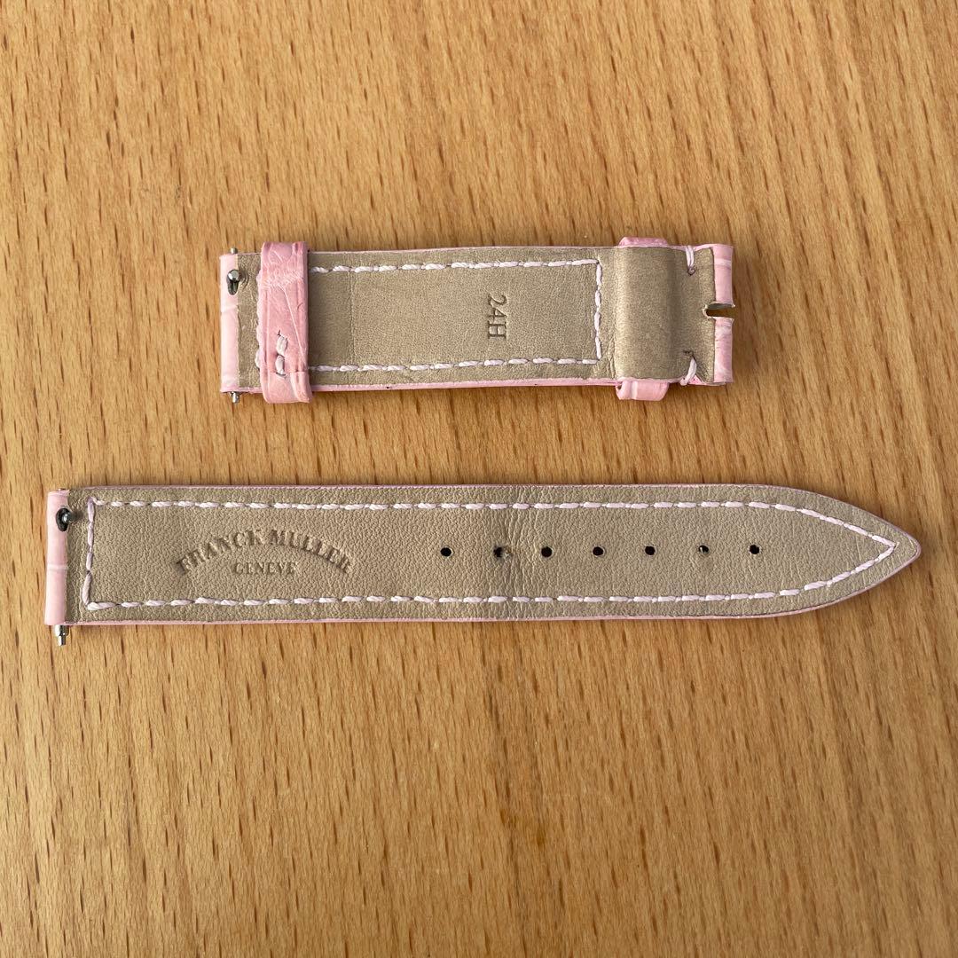 FRANCK MULLER ピンクレザーベルト 16mm