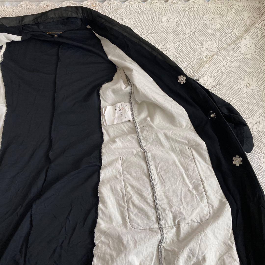 コムデギャルソン ブラック 切替 シースルー テーラードジャケット M