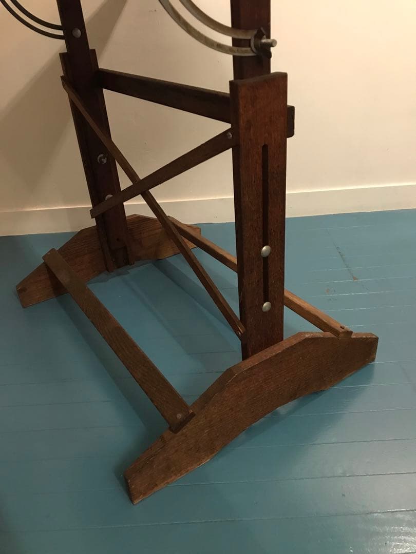 アメリカヴィンテージ木製ドラフティングテーブル　アンティーク製図台