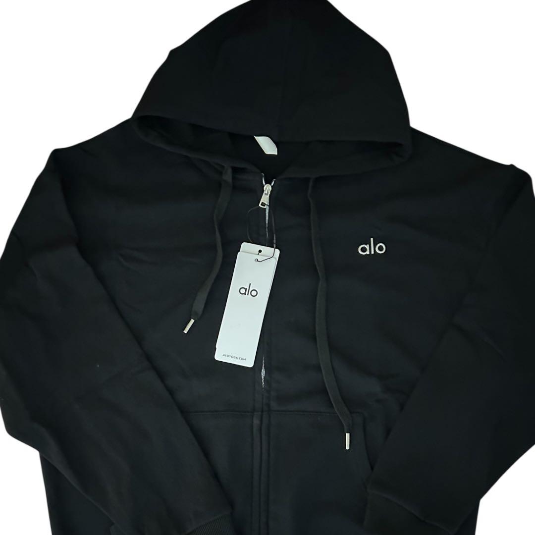 alo yoga アコレード フルジップ パーカー ブラック　Mサイズ