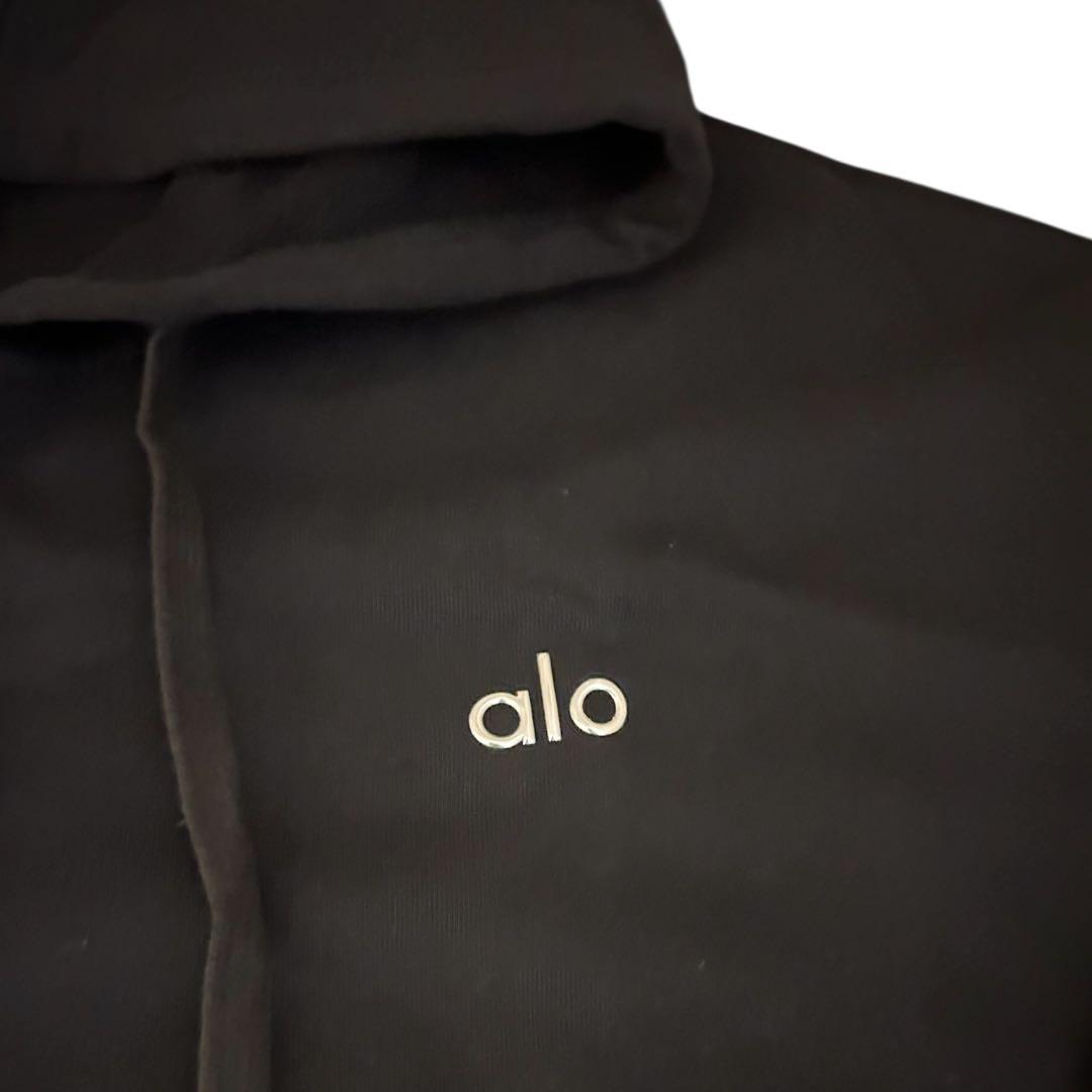 alo yoga アコレード フルジップ パーカー ブラック　Mサイズ