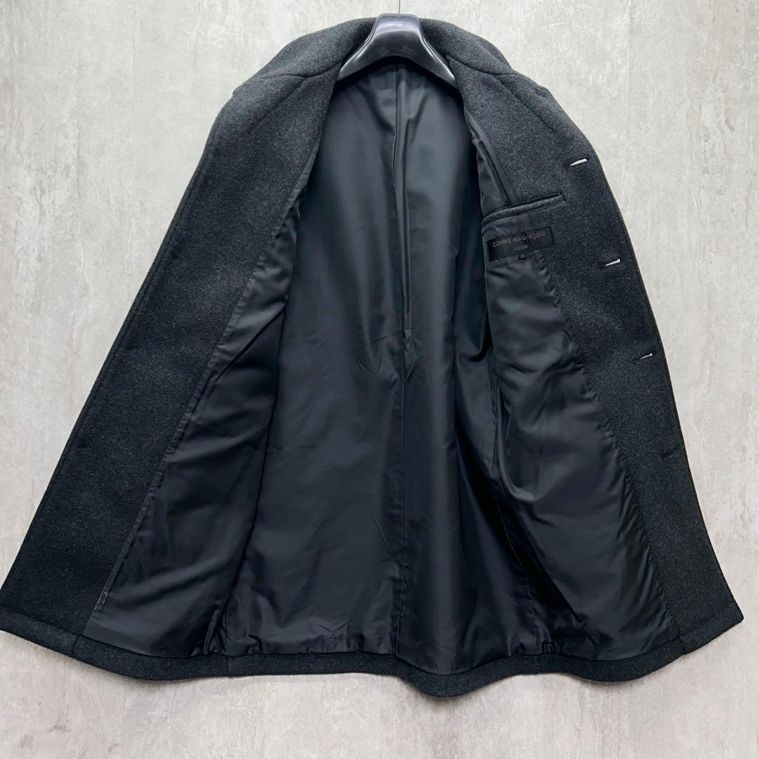 希少 AD2001 コムデギャルソンオム 田中オム メルトンウールコート S