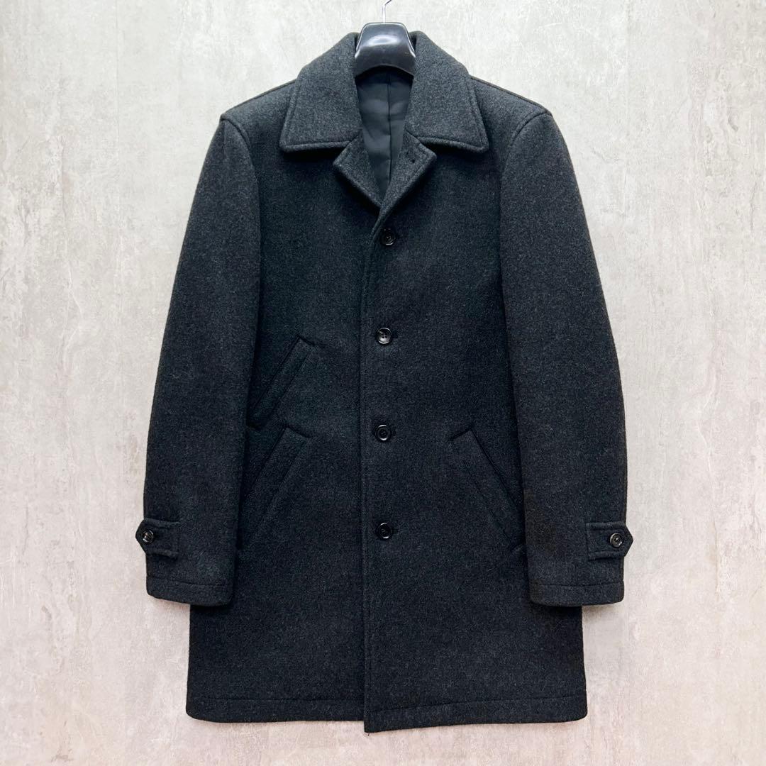 希少 AD2001 コムデギャルソンオム 田中オム メルトンウールコート S