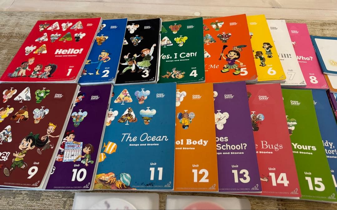 グレープシード　grapeSEED 英語教材　1〜16 CD.DVDセット