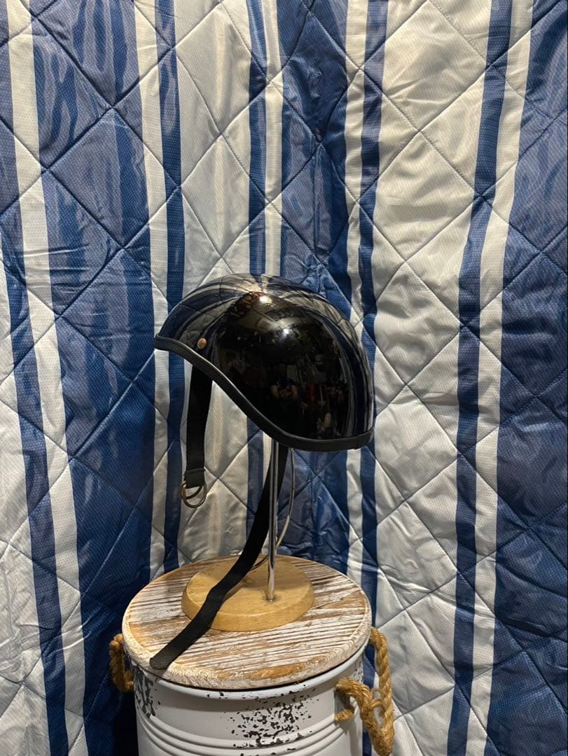 イージーライダース　ハーフヘルメット　ダックテール　ブラック