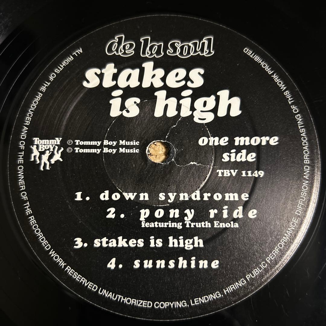 de la soul stakes is high アナログレコード