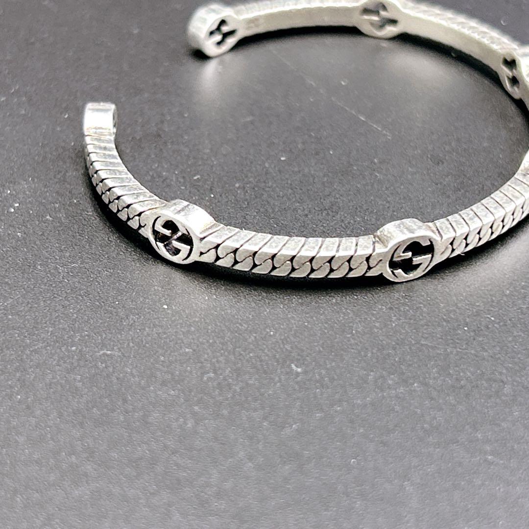 GUCCI グッチ Gロゴ インターロッキング ブレスレット バングル