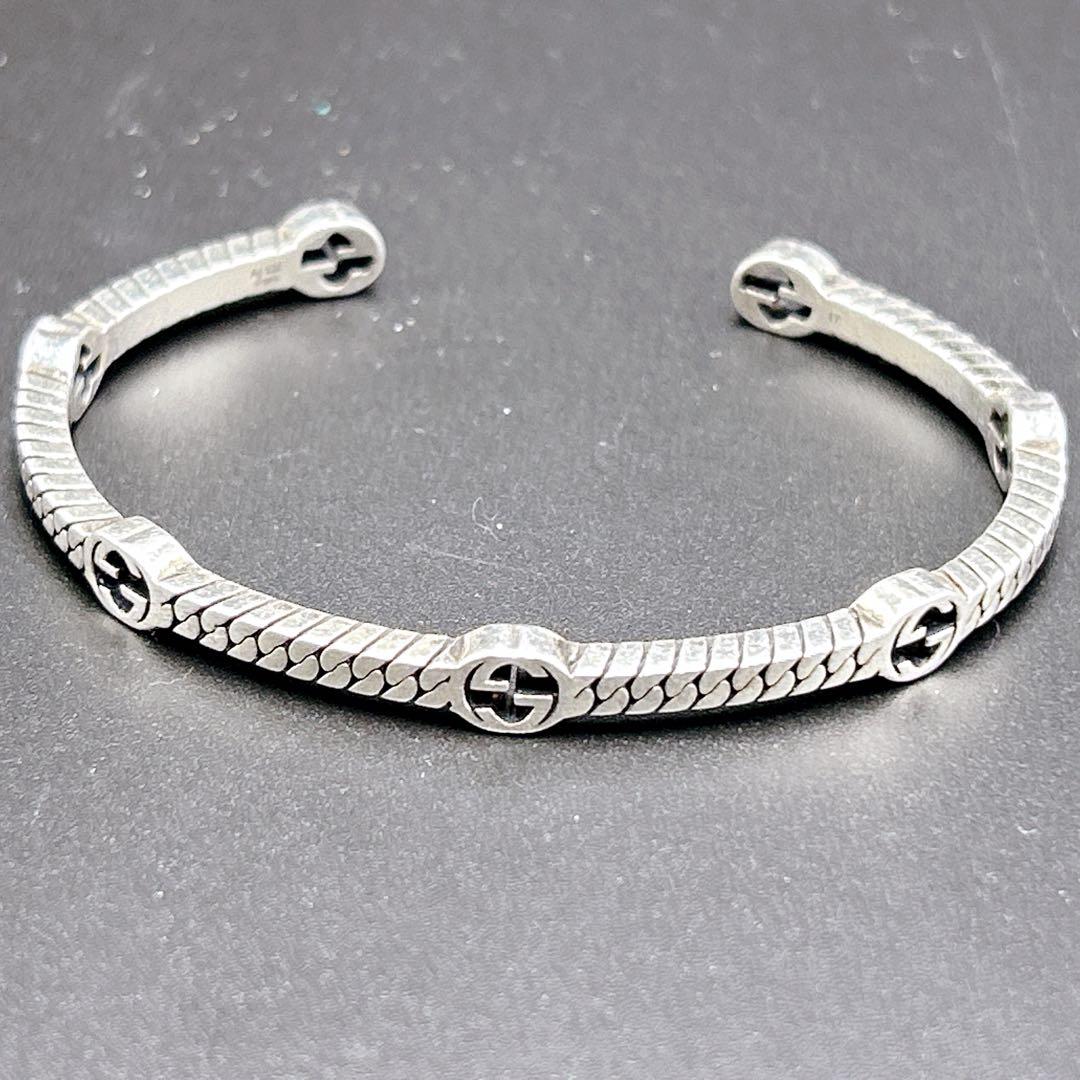 GUCCI グッチ Gロゴ インターロッキング ブレスレット バングル
