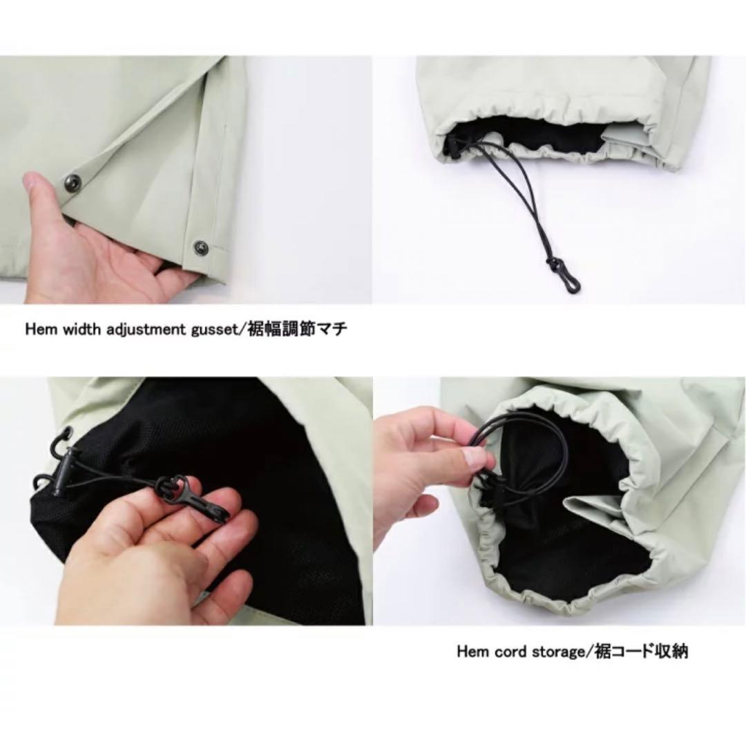 防水フード付きピンクジャケット　上下セット