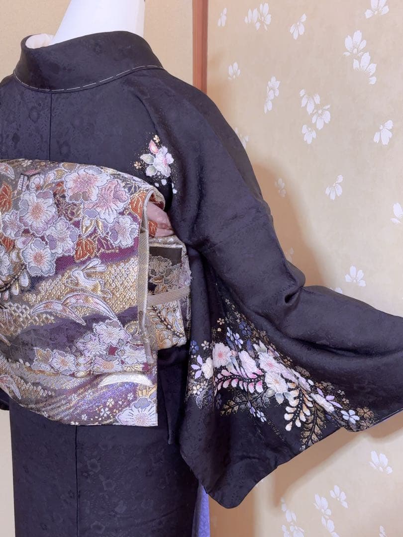 【専用】新品未使用 翠山工房 最高級 訪問着 袋帯 長襦袢 3点セット 辻が花