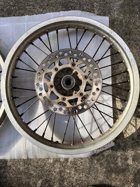 KDX125SR用　フロント、リアホイールセット