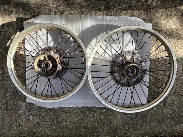 KDX125SR用　フロント、リアホイールセット