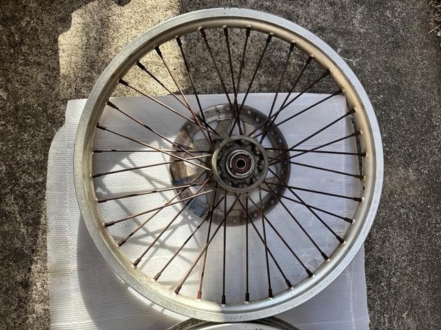 KDX125SR用　フロント、リアホイールセット