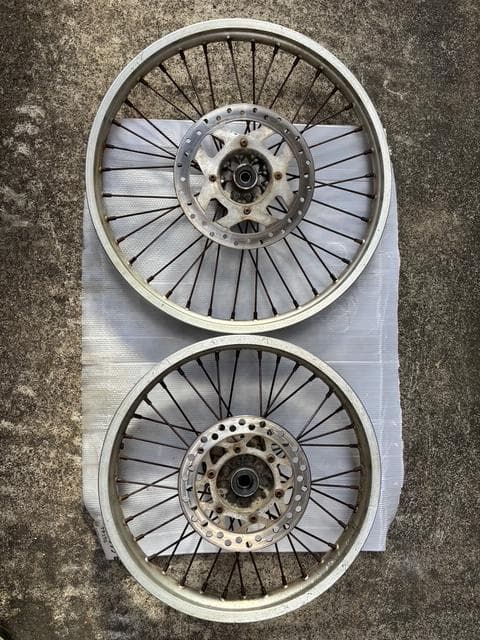 KDX125SR用　フロント、リアホイールセット