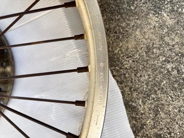 KDX125SR用　フロント、リアホイールセット