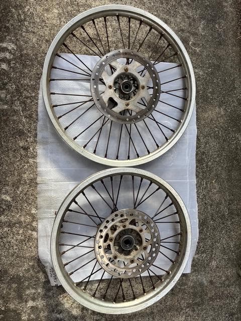 KDX125SR用　フロント、リアホイールセット