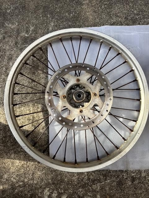 KDX125SR用　フロント、リアホイールセット