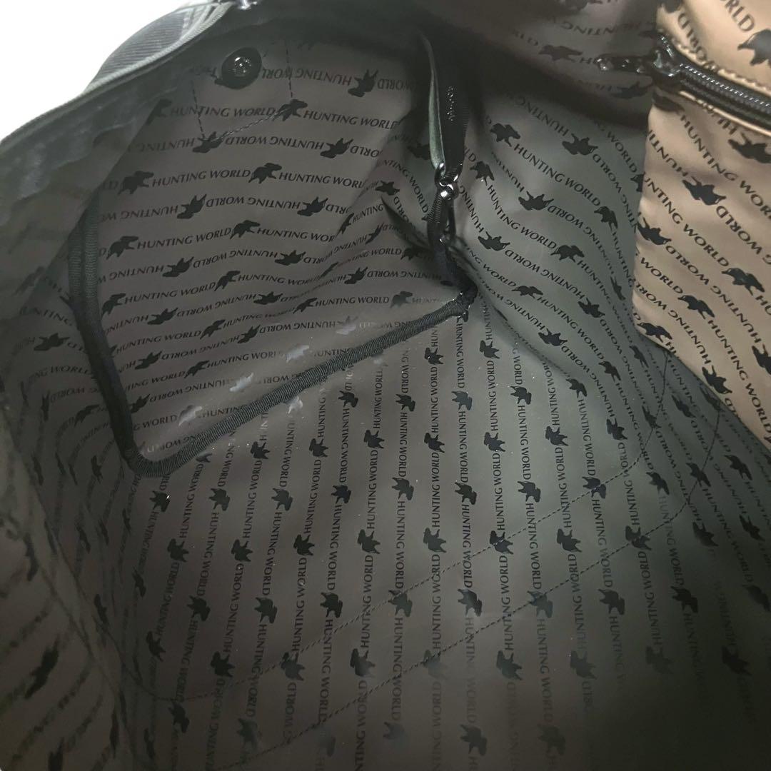 【極美品】HUNTINGWORLD ハンティングワールド　ボストンバッグ　大容量
