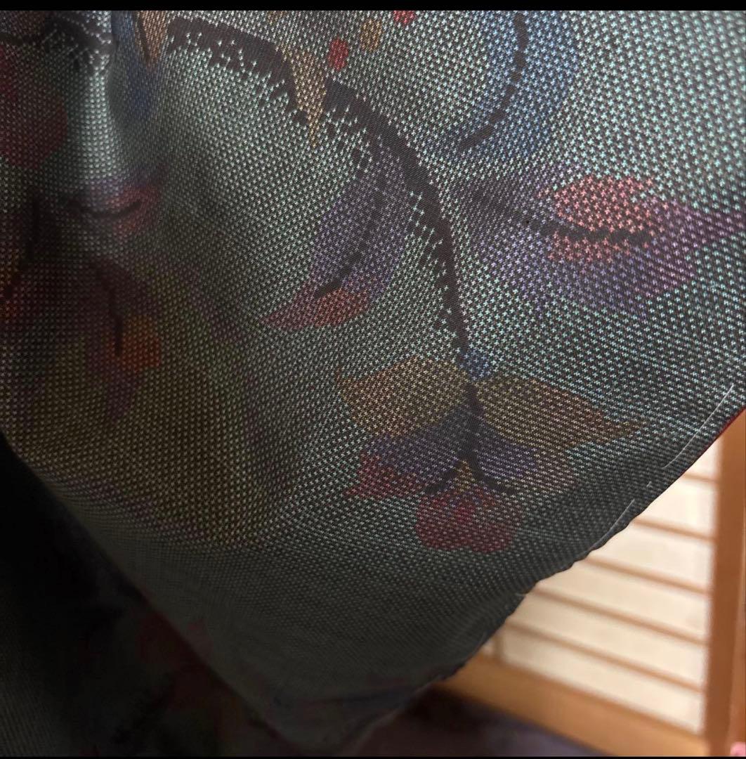 新品 美品　証紙　本場奄美大島紬　一元式古代泥染　フルセット　163/66