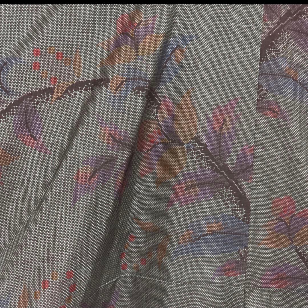 新品 美品　証紙　本場奄美大島紬　一元式古代泥染　フルセット　163/66