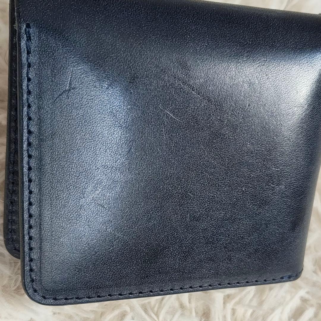 Hender Scheme/エンダ―スキーマ wallet 二つ折り ネイビー