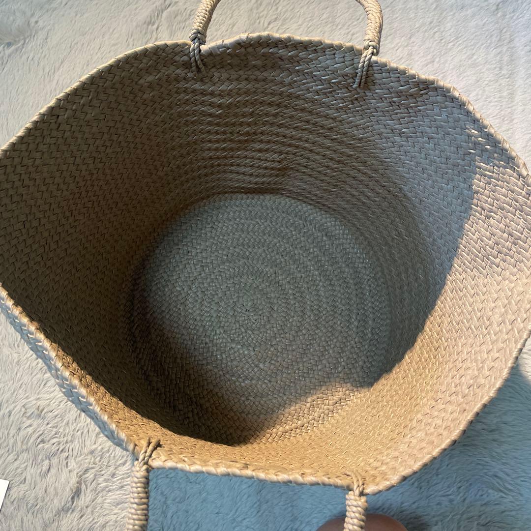 【CHINA】Aeta カウレザーバッグ　グレーベージュ　Lサイズ