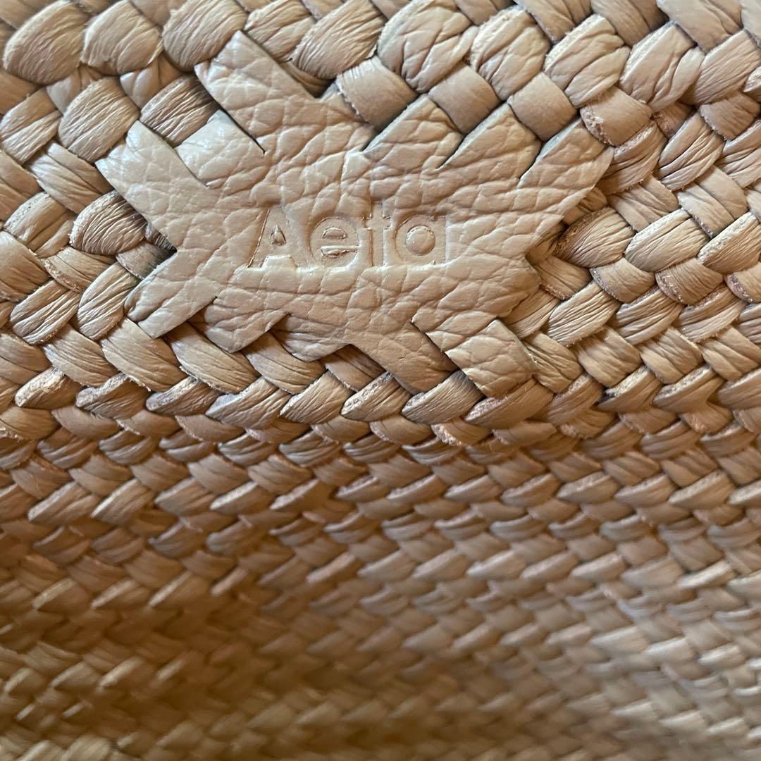 【CHINA】Aeta カウレザーバッグ　グレーベージュ　Lサイズ