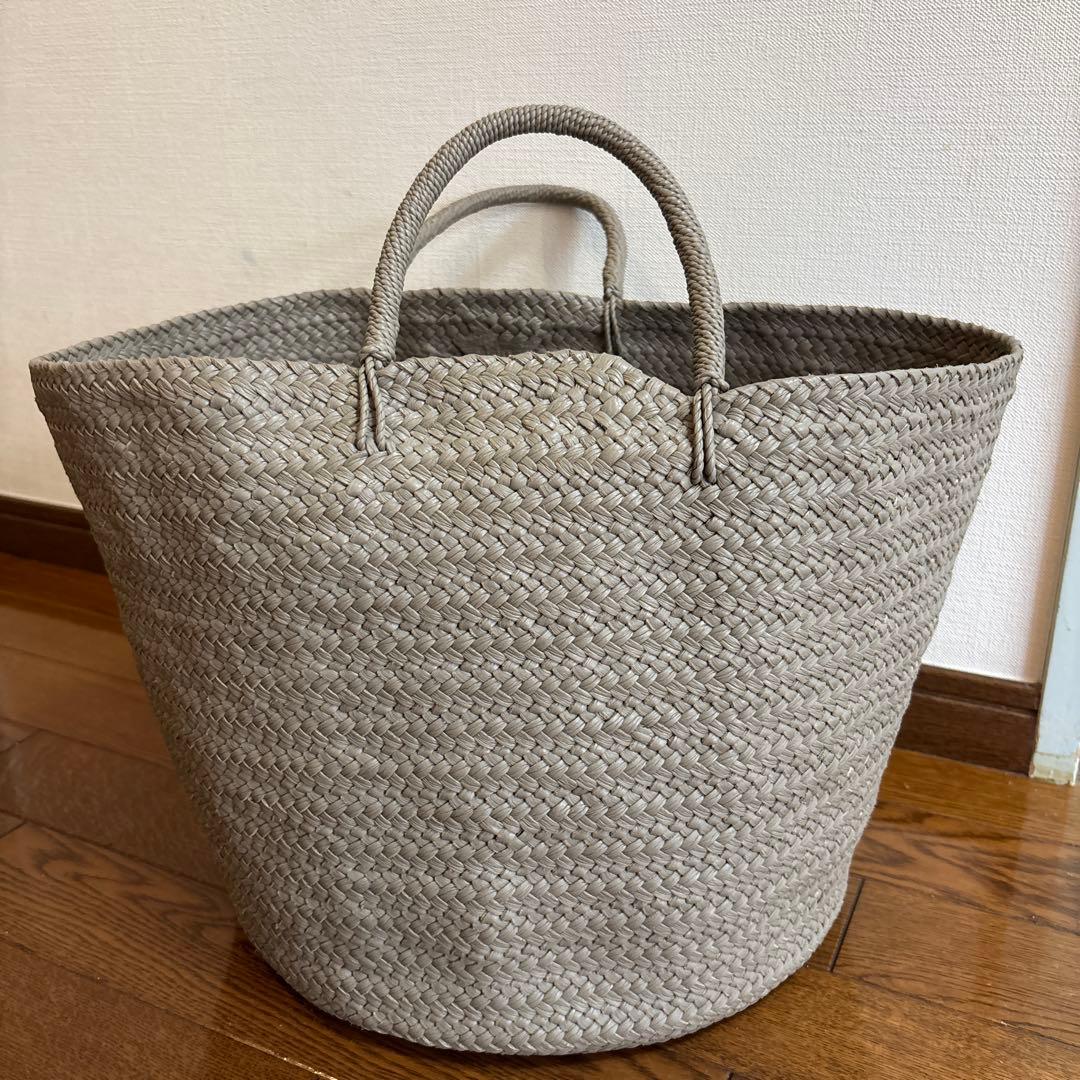 【CHINA】Aeta カウレザーバッグ　グレーベージュ　Lサイズ