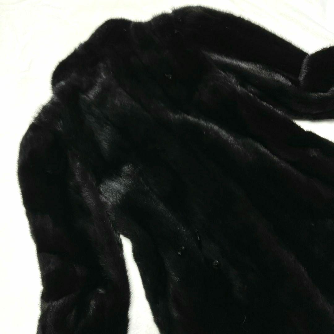 SAGA MINK コート ブラック