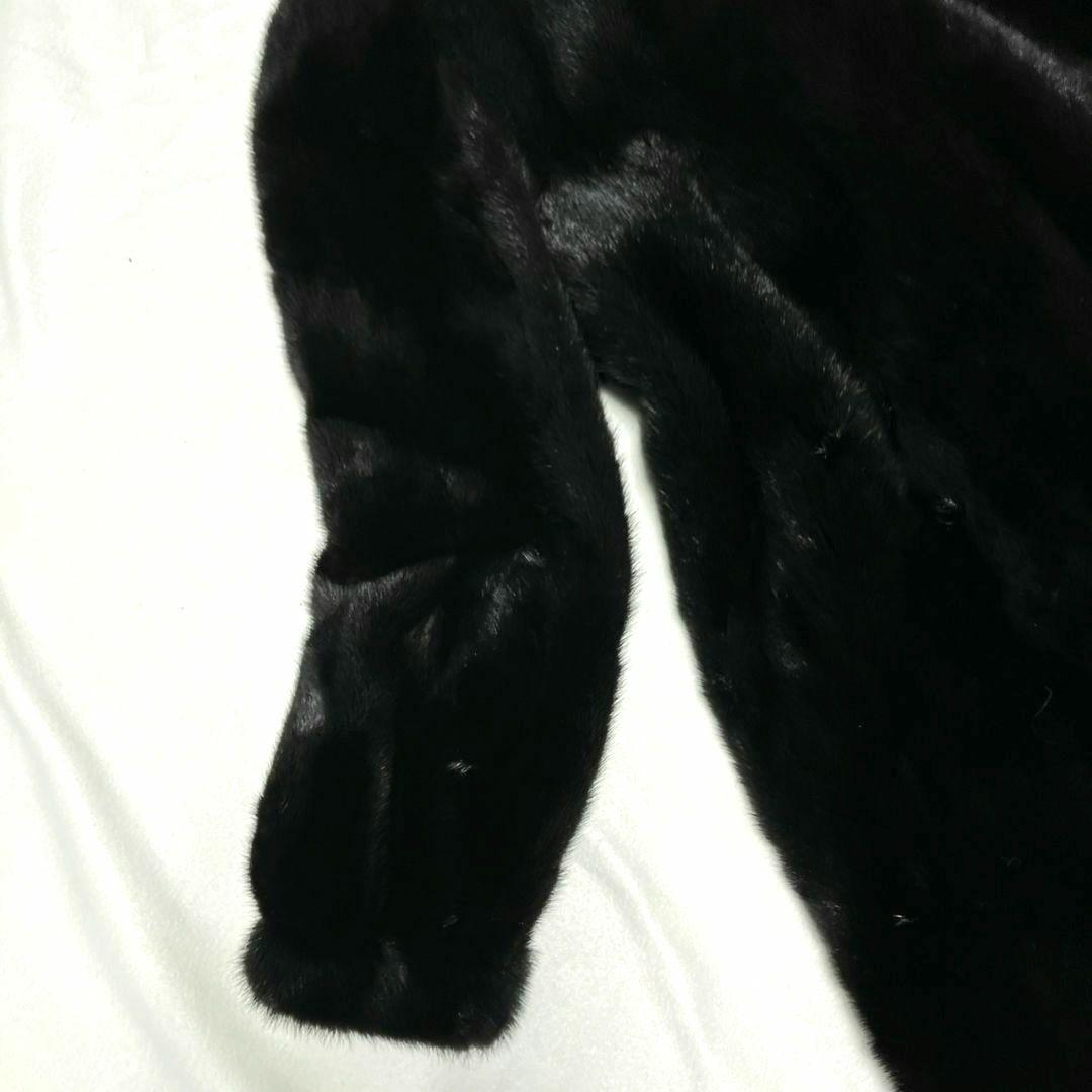 SAGA MINK コート ブラック