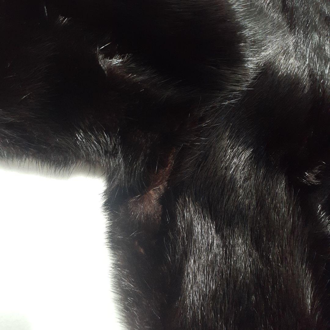 SAGA MINK コート ブラック