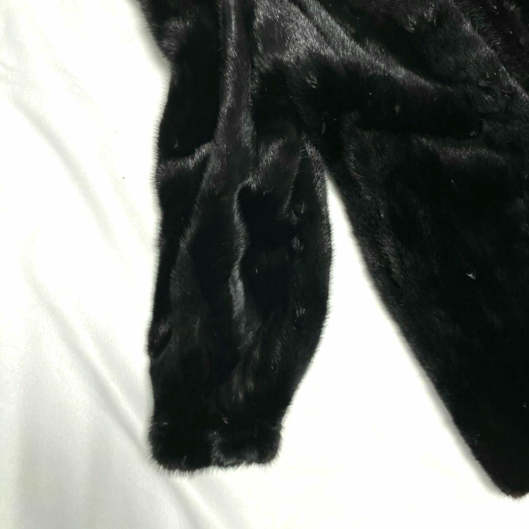 SAGA MINK コート ブラック