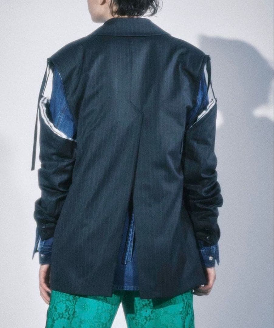 メゾンスペシャル ストライプ テーラードジャケット