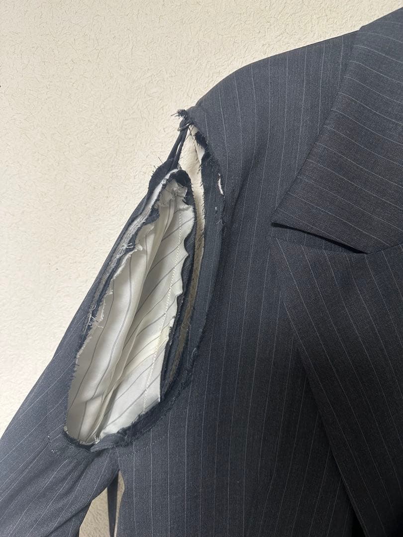 メゾンスペシャル ストライプ テーラードジャケット