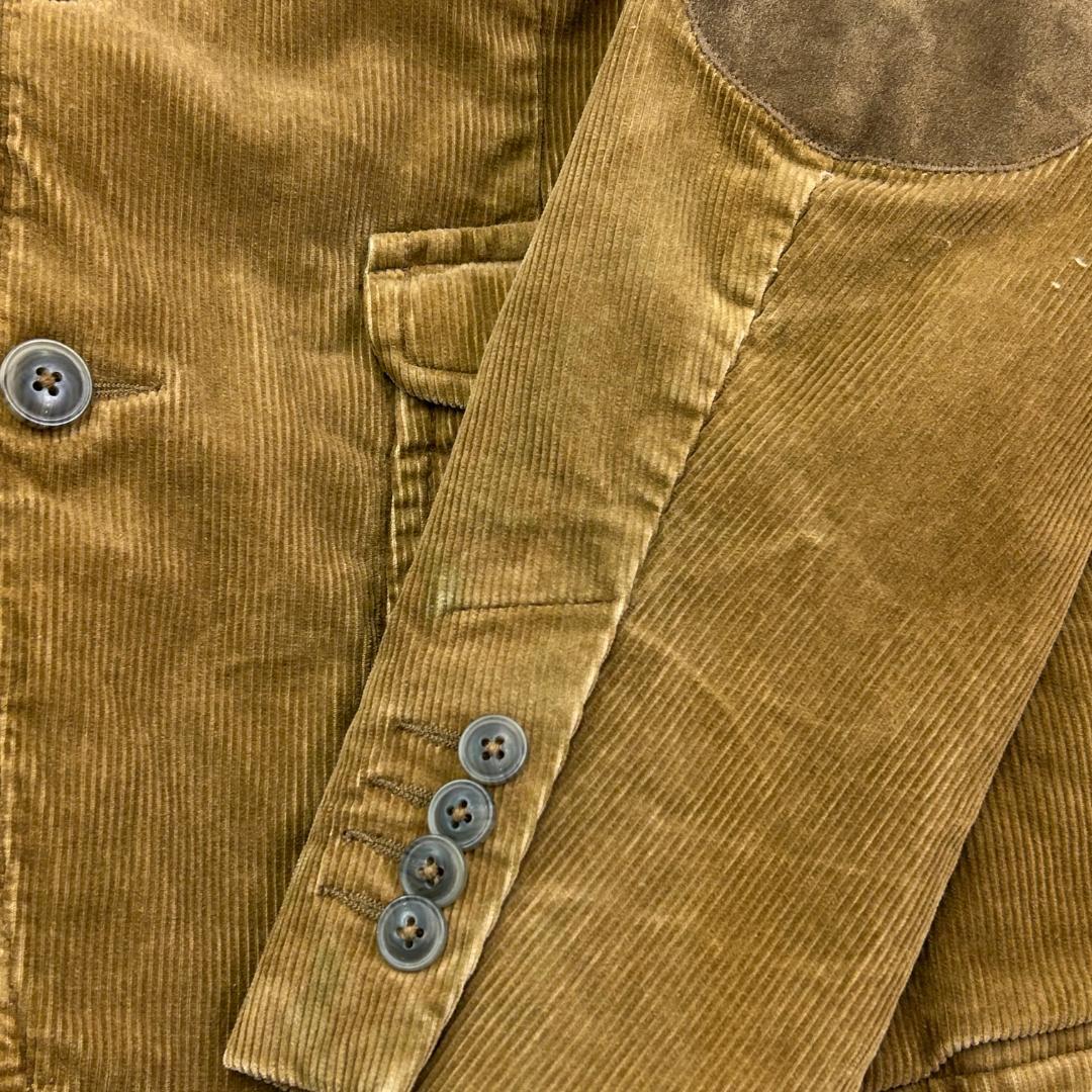 ホ*4様 ラルフローレン　エルボーパッチ　コーデュロイジャケット　古着　ライトブ