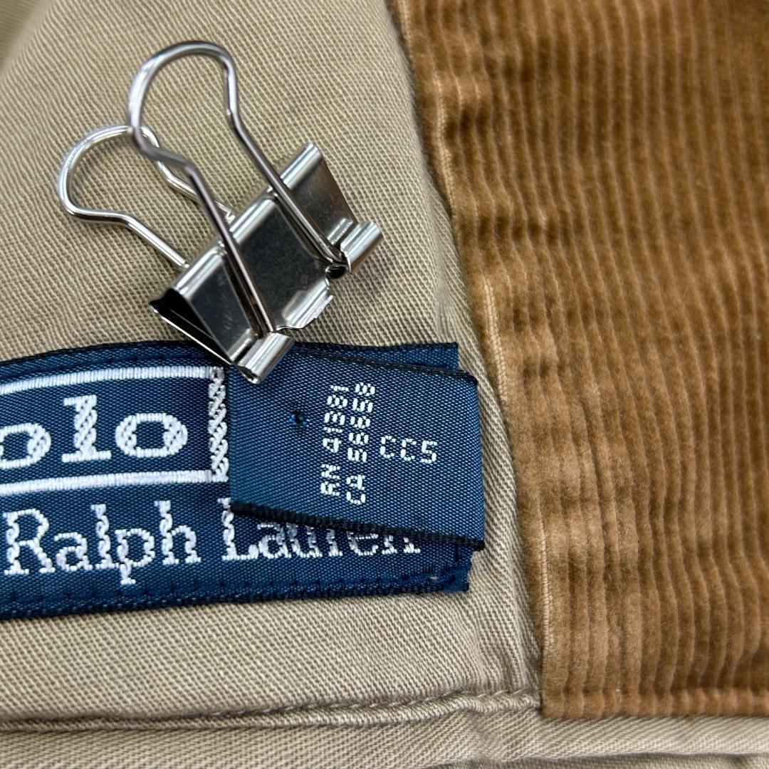 ホ*4様 ラルフローレン　エルボーパッチ　コーデュロイジャケット　古着　ライトブ