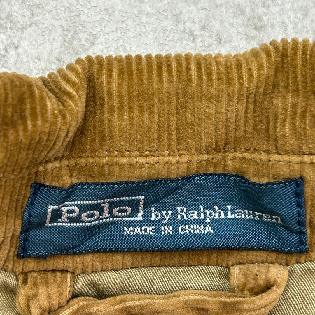 ホ*4様 ラルフローレン　エルボーパッチ　コーデュロイジャケット　古着　ライトブ