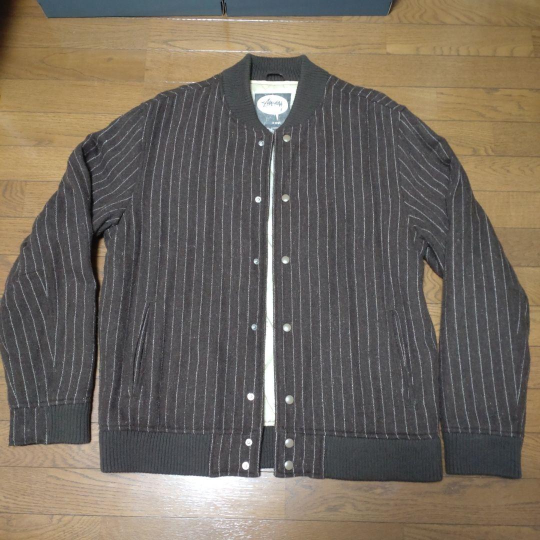 stussy スタジャン　ボーダー　XL