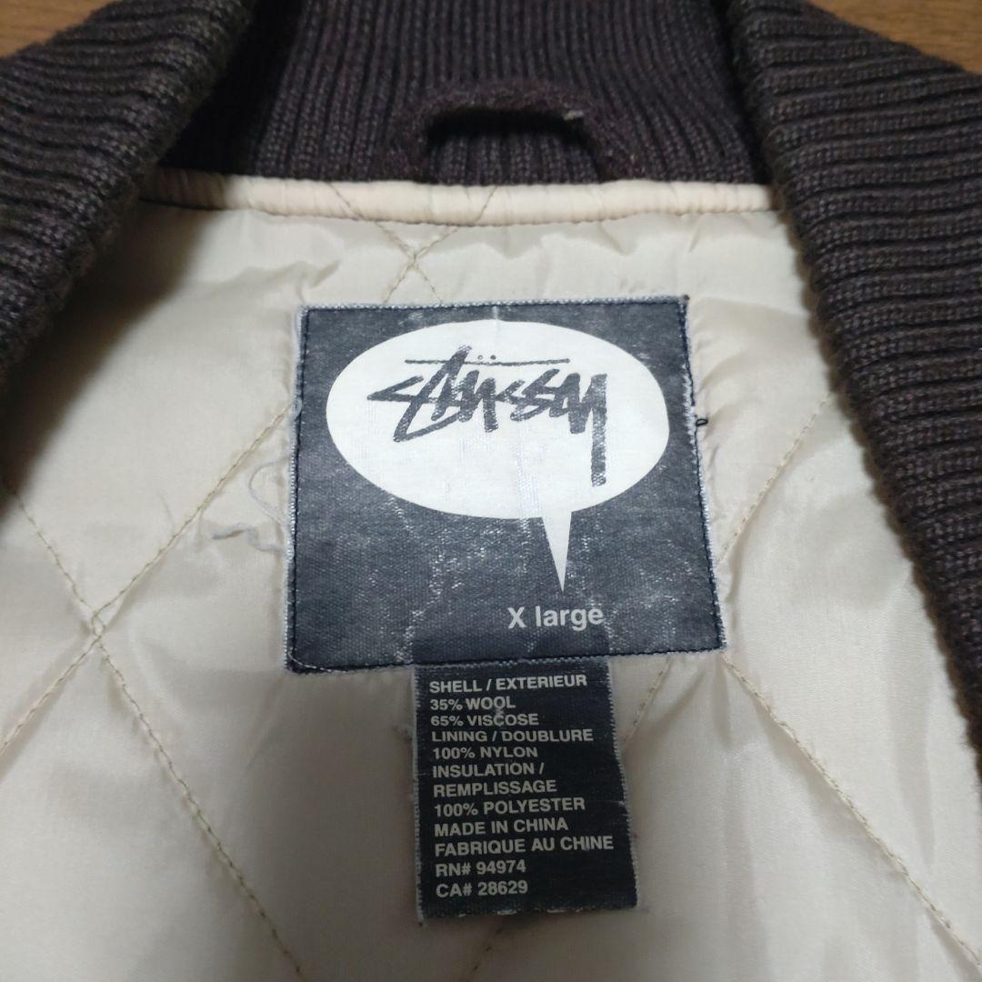 stussy スタジャン　ボーダー　XL