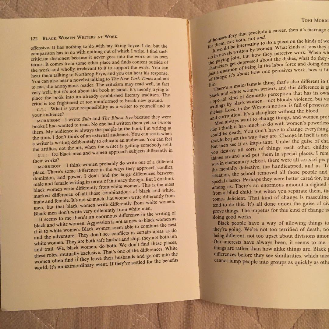 洋書 Black Women Writers at Work by Tate