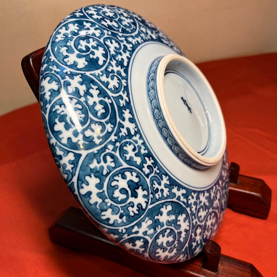 亮秀窯「蛸唐草大皿」